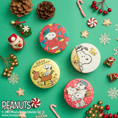 ＜ピーナッツ＞ アンディ、オラフとスヌーピー／スチームクリーム限定デザイン缶