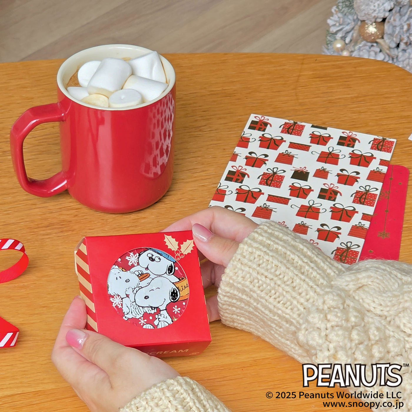 ＜ピーナッツ＞ アンディ、オラフとスヌーピー／スチームクリーム限定デザイン缶