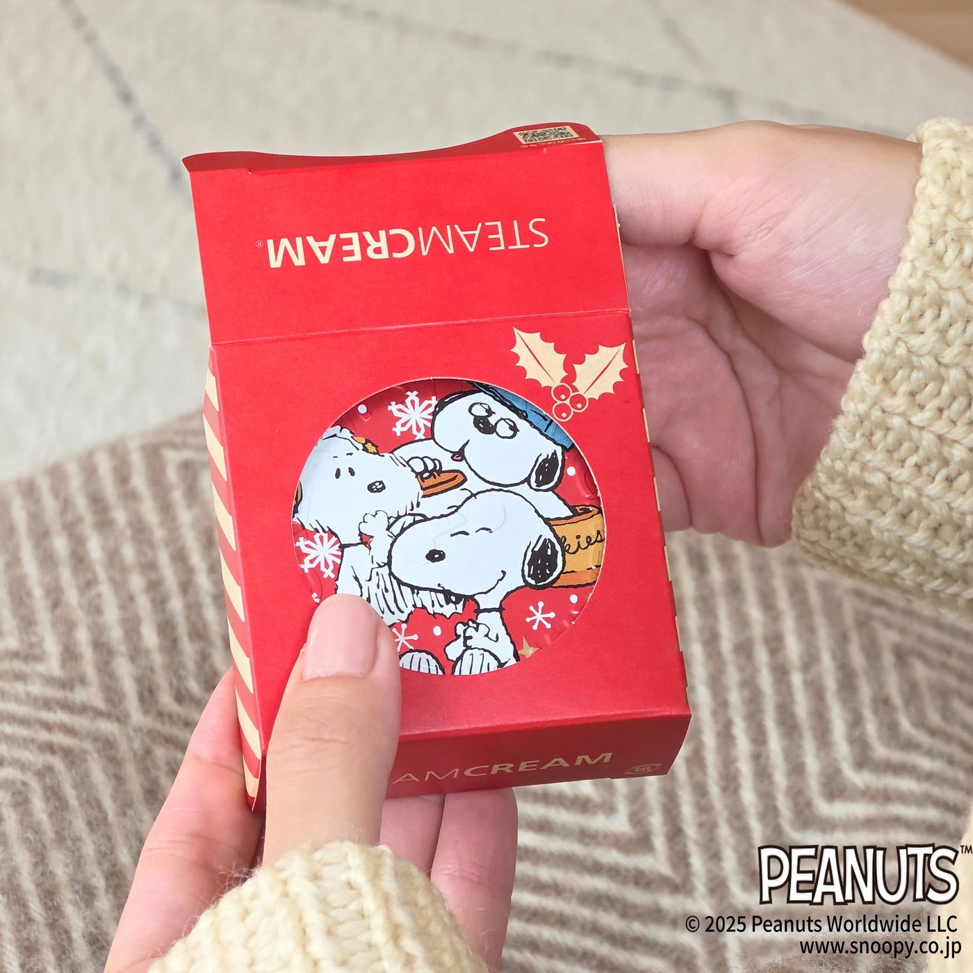 ＜ピーナッツ＞ アンディ、オラフとスヌーピー／スチームクリーム限定デザイン缶
