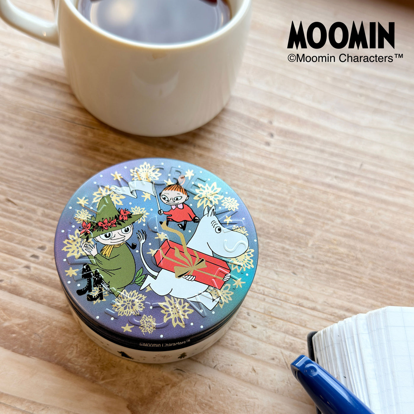 ムーミン 夜空のオーロラ／スチームクリーム限定デザイン缶