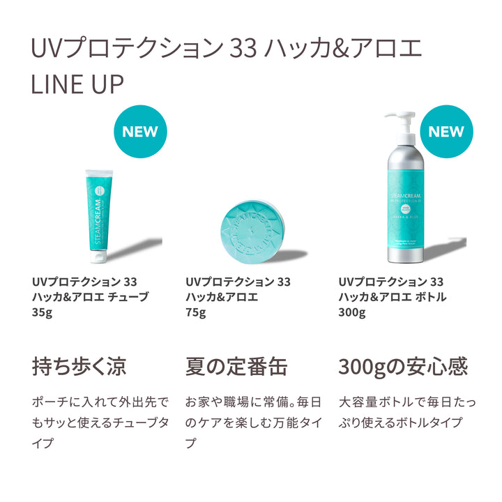 UVプロテクション 33 ハッカ＆アロエ／SPF33 PA+++ | 日やけ止め