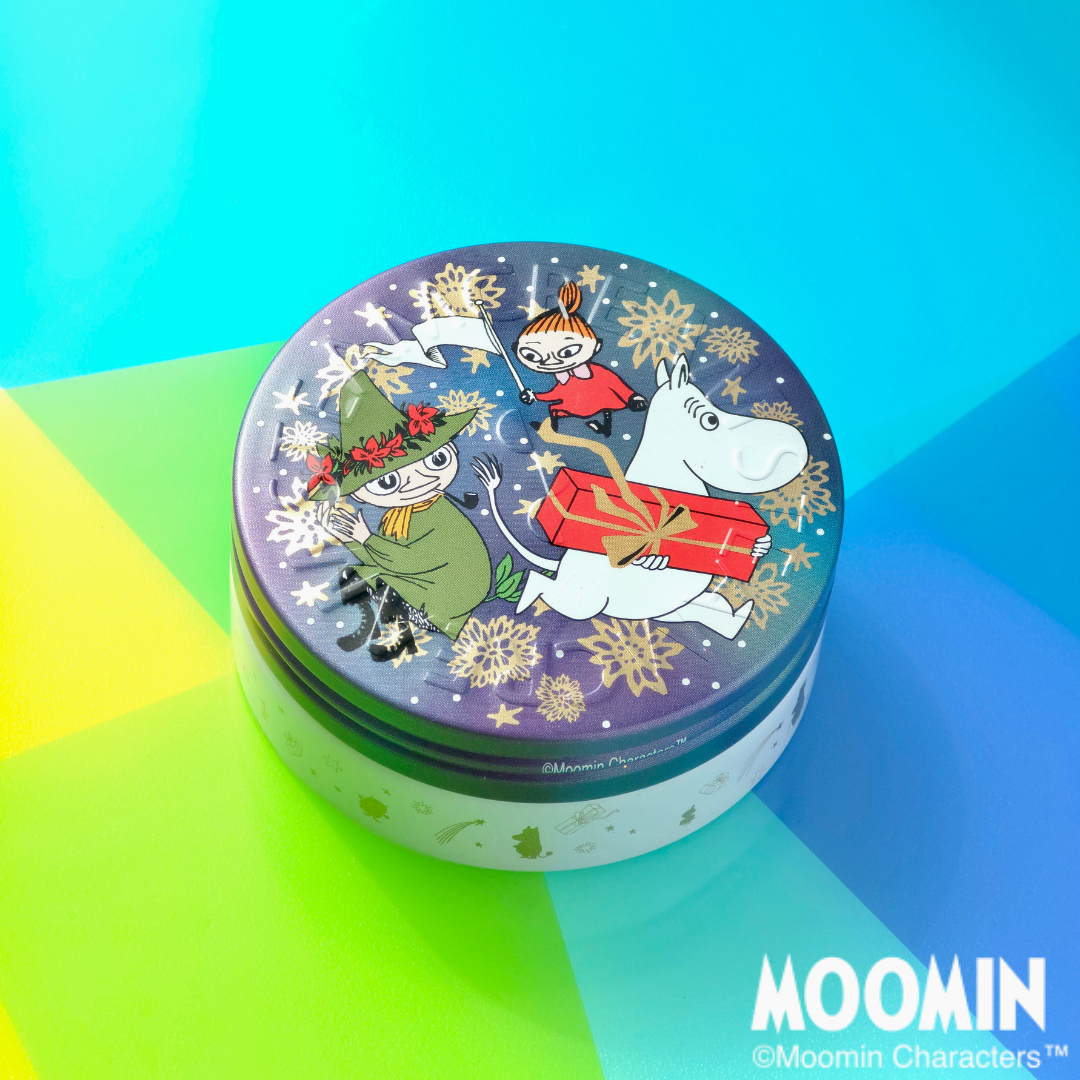 ムーミン 夜空のオーロラ／スチームクリーム限定デザイン缶