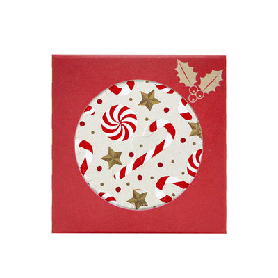 窓付き1缶用クリスマスギフトボックス