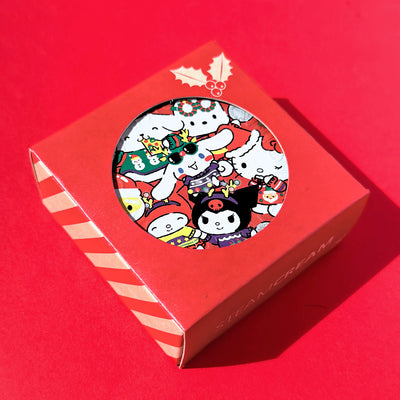 窓付き1缶用クリスマスギフトボックス