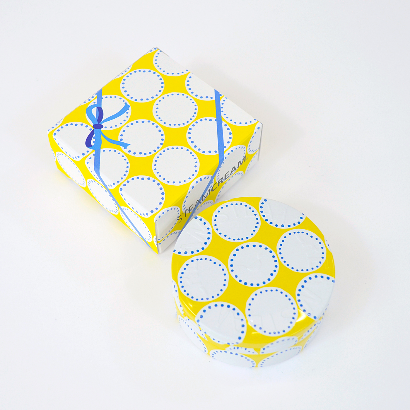 スペシャルBOX入り　丸ドット　／スチームクリーム
